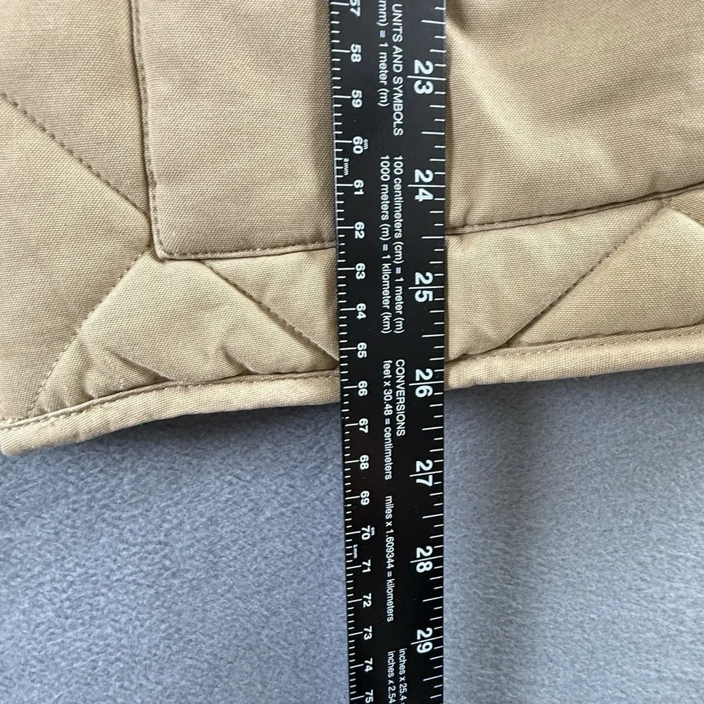 Faux Shearling Vest Women's XL Light Tan / Beige Reversible - Picture 5 of 7
